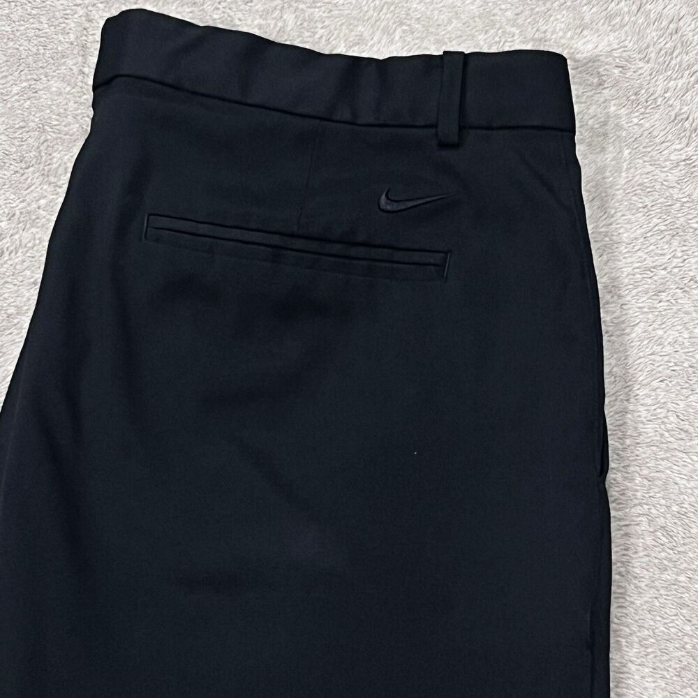 Nike Men Black Dri Fit Tapered Performance Golf Stretch Pants Pockets Size 36X29